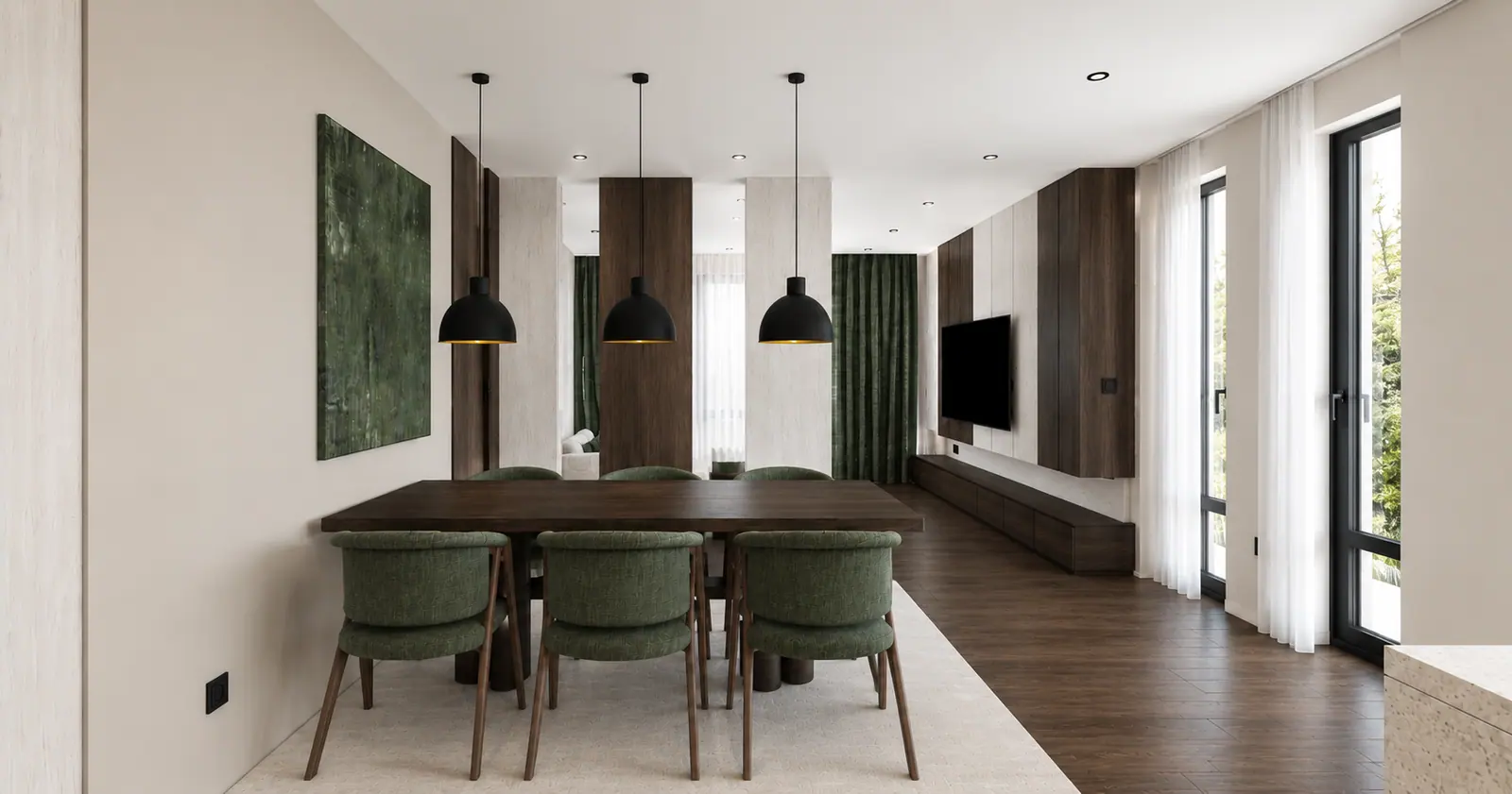 Étkezőtér lakberendezési tervezés – ANVE Interior Design